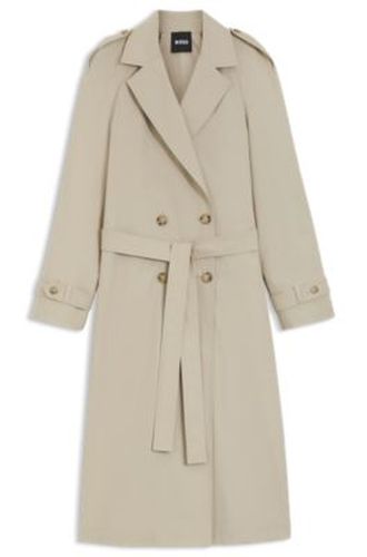 Trench Regular en coton stretch - Boss - Modalova