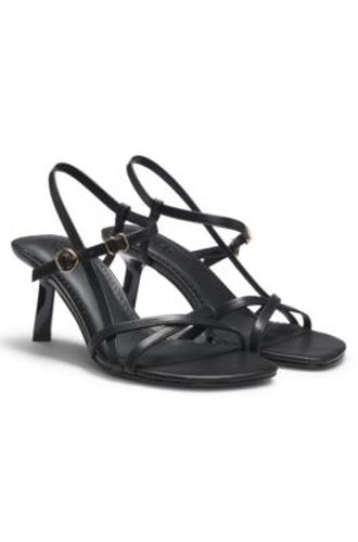 Sandales à brides en cuir avec talon asymétrique - HUGO - Modalova