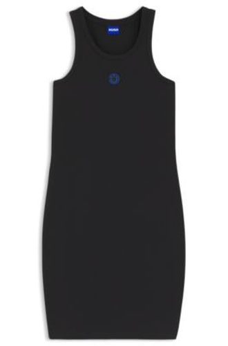 Robe en coton stretch avec logo Happy - HUGO - Modalova
