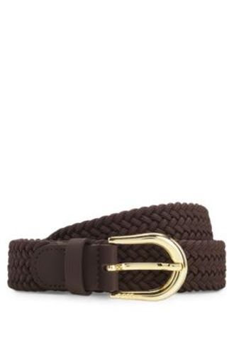 Ceinture tissée avec finitions en cuir - Boss - Modalova