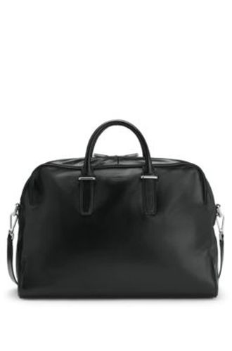 Sac de voyage en cuir avec logo en relief - Boss - Modalova
