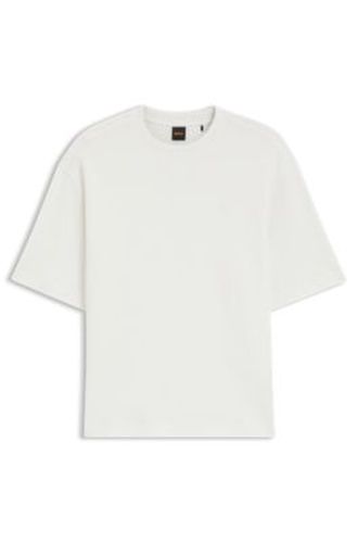 T-shirt Relaxed en coton à la structure gaufrée - Boss - Modalova