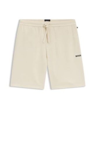 Short de pyjama gaufré avec logo brodé - Boss - Modalova