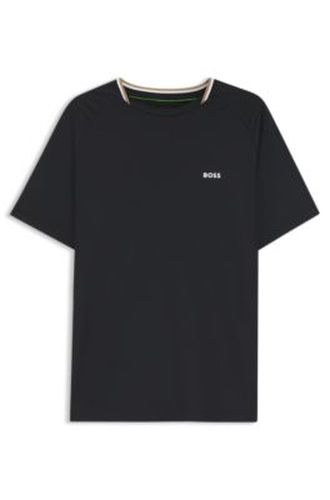 Active T-shirt Slim à col à rayures signature - Boss - Modalova