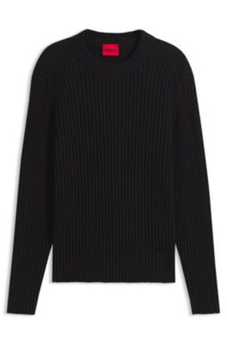 Pull Relaxed en coton côtelé - HUGO - Modalova
