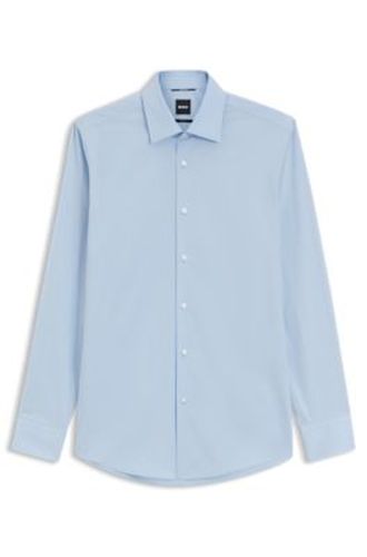 Chemise Slim en popeline de coton mélangé - Boss - Modalova