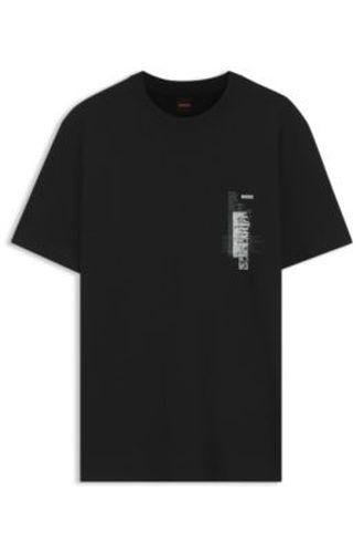 T-shirt en jersey de coton à imprimé graphique - Boss - Modalova