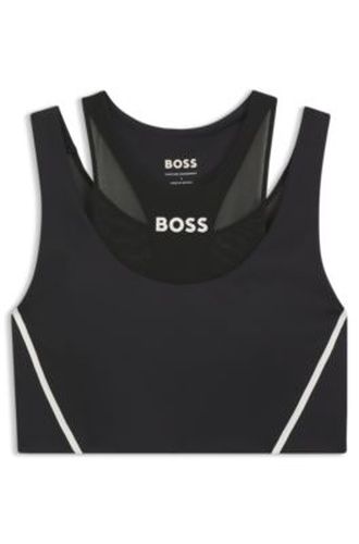 Soutien-gorge de sport Actif avec insert en mesh - Boss - Modalova