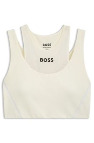 Soutien-gorge de sport Actif avec insert en mesh - Boss - Modalova