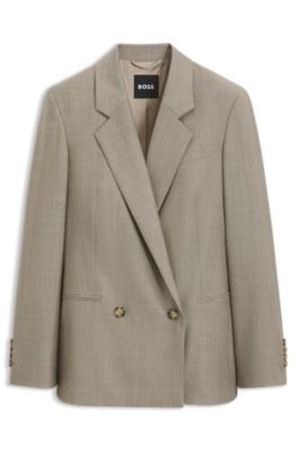 Blazer Regular en laine vierge italienne stretch - Boss - Modalova