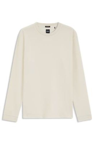 T-shirt en jersey de coton à col rond - Boss - Modalova