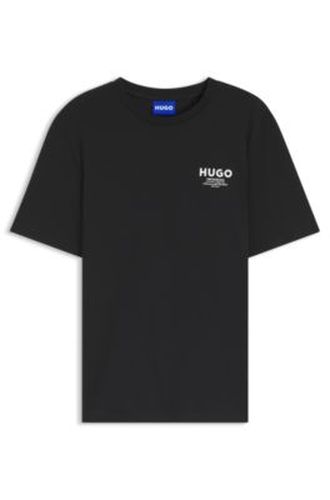 T-shirt Regular en coton à logo imprimé - HUGO - Modalova