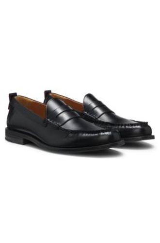 Mocassins Penny en cuir brossé - HUGO - Modalova