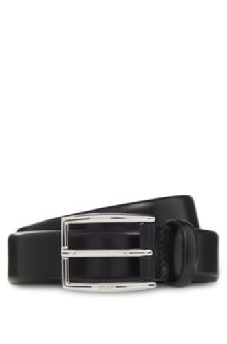 Ceinture en cuir avec boucle argentée à ardillon - Boss - Modalova