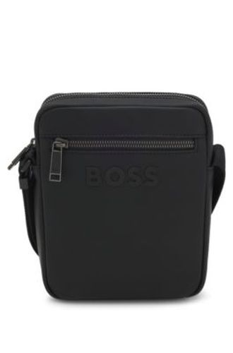 Sac reporter texturé à logo ton sur ton - Boss - Modalova