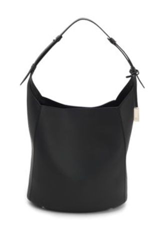 Sac seau en cuir avec plaque à monogramme Double B - Boss - Modalova