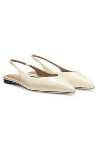 Escarpins en cuir avec sangle sur talon ouvert - Boss - Modalova