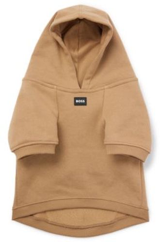 Sweat à capuche pour chien en coton mélangé avec logo contrastant - Boss - Modalova