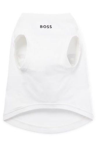 T-shirt pour chien en coton mercerisé avec logo contrastant - Boss - Modalova