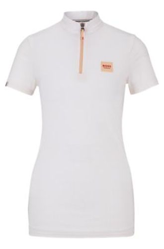 Chemise d’équitation à manches mi-longues couleur pêche - Boss - Modalova