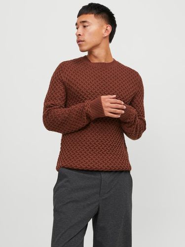 Pull En Maille À Col Rond - Jack & Jones - Modalova