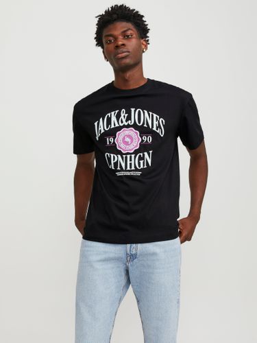 T-shirt Imprimé Col Rond - Jack & Jones - Modalova