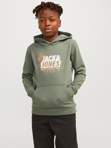 Sweat À Capuche Imprimé Pour Les Garçons - Jack & Jones - Modalova