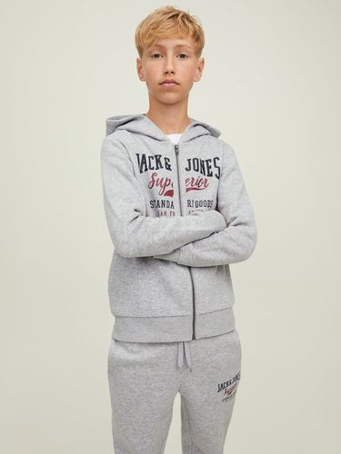 Sweat À Capuche Zippé Logo Pour Les Garçons - Jack & Jones - Modalova