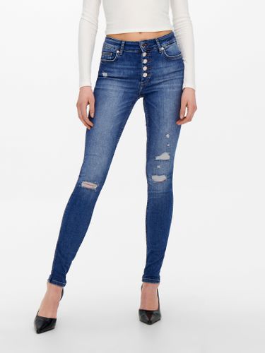 Onlbobby Taille Mi-haute Destroy Jean Skinny - ONLY - Modalova