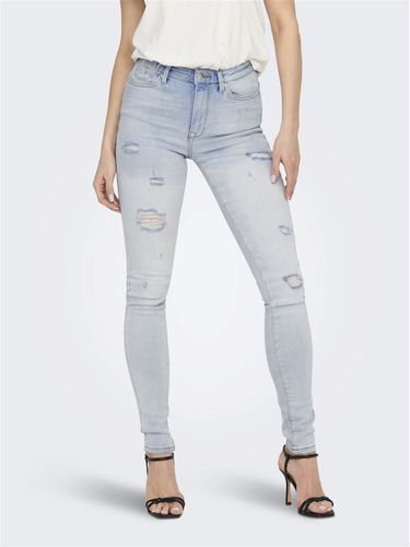 Onlforever Taille Haute Destroy Jean Skinny - ONLY - Modalova