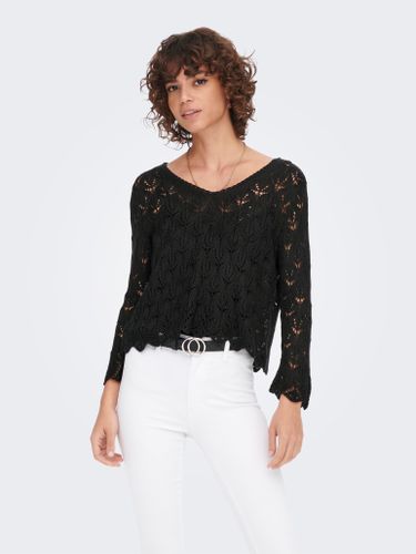 À Double Décolleté En V Pull En Maille - ONLY - Modalova