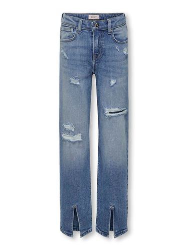 Jeans Wide Leg Fit Ourlet Fendu - ONLY - Modalova