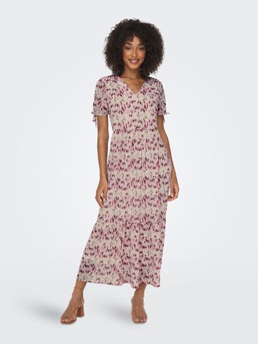 Robe Midi Relaxed Fit Col En V Manches Bouffantes - ONLY - Modalova
