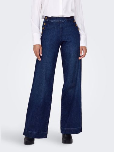 Jeans Wide Leg Fit Taille Haute - ONLY - Modalova