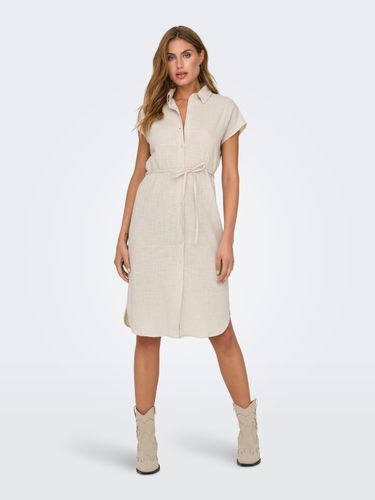 Robe Midi Regular Fit Col Chemise - ONLY - Modalova