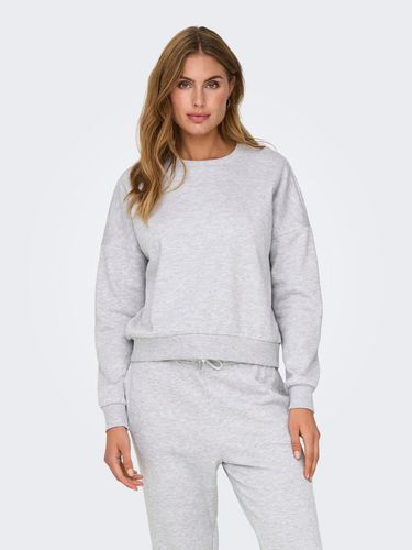 Sweat-shirt Regular Fit Col Rond Épaules Tombantes - ONLY - Modalova