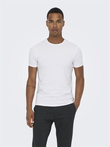 T-shirts Slim Fit Col Rond - ONLY & SONS - Modalova