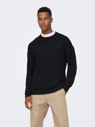 Pull-overs Col Rond Épaules Tombantes - ONLY & SONS - Modalova