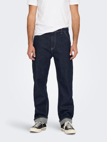 Onsedge Loose Car D.blue 4974 Jeans - ONLY & SONS - Modalova