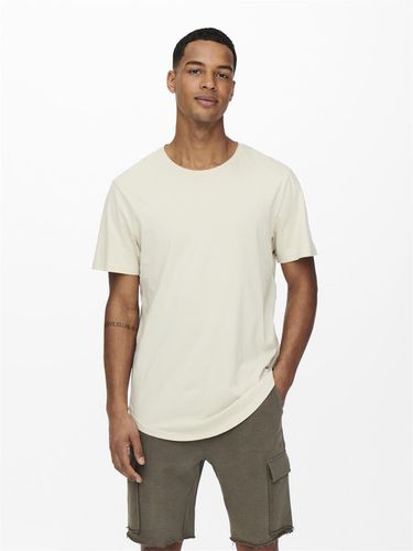 T-shirts Long Line Fit Col rond - ONLY & SONS - Modalova