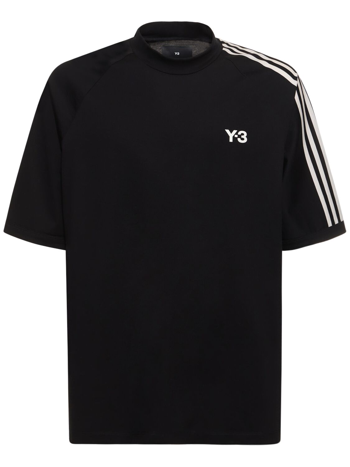 T-shirt En Coton À Logo À 3 Bandes - Y-3 - Modalova