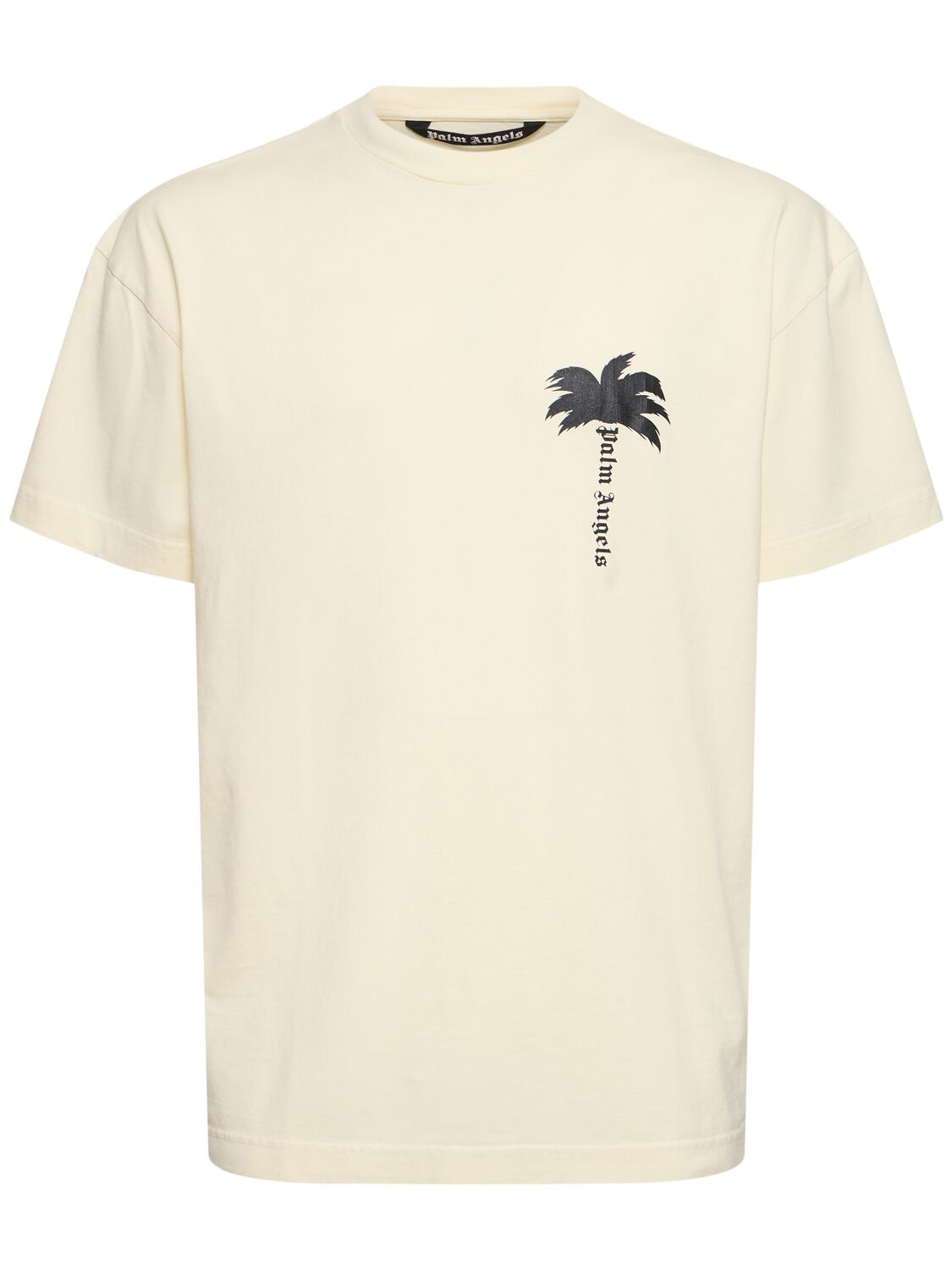 T-shirt En Coton Imprimé The Palm - PALM ANGELS - Modalova