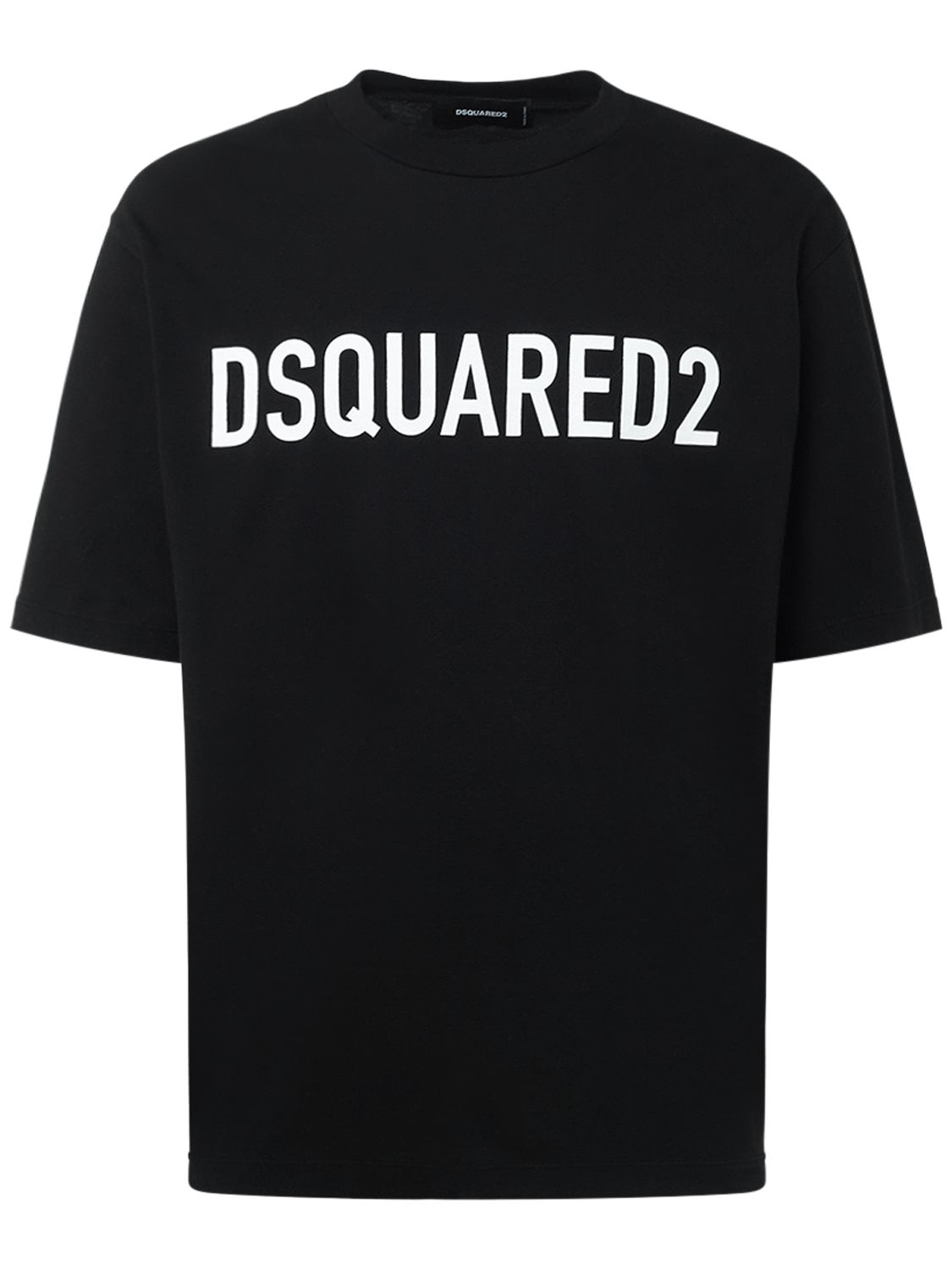 T-shirt Loose En Coton Imprimé Logo - DSQUARED2 - Modalova