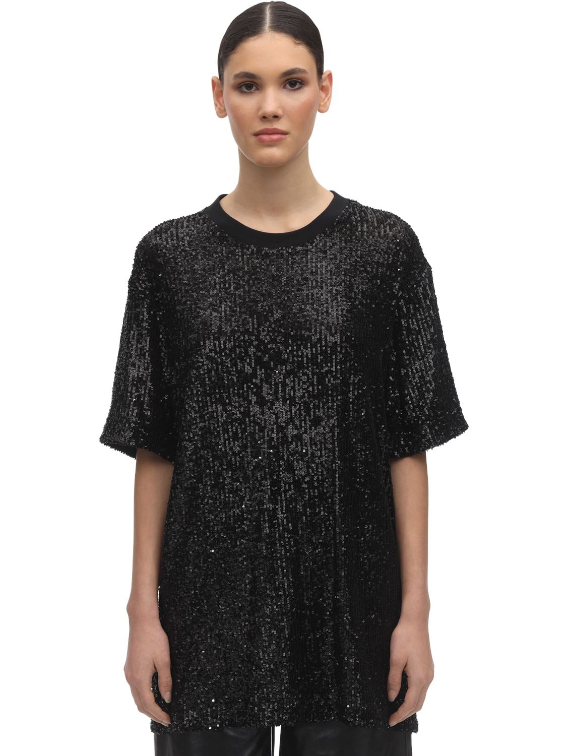 T-shirt En Sequins Col Rond - IN THE MOOD FOR LOVE - Modalova
