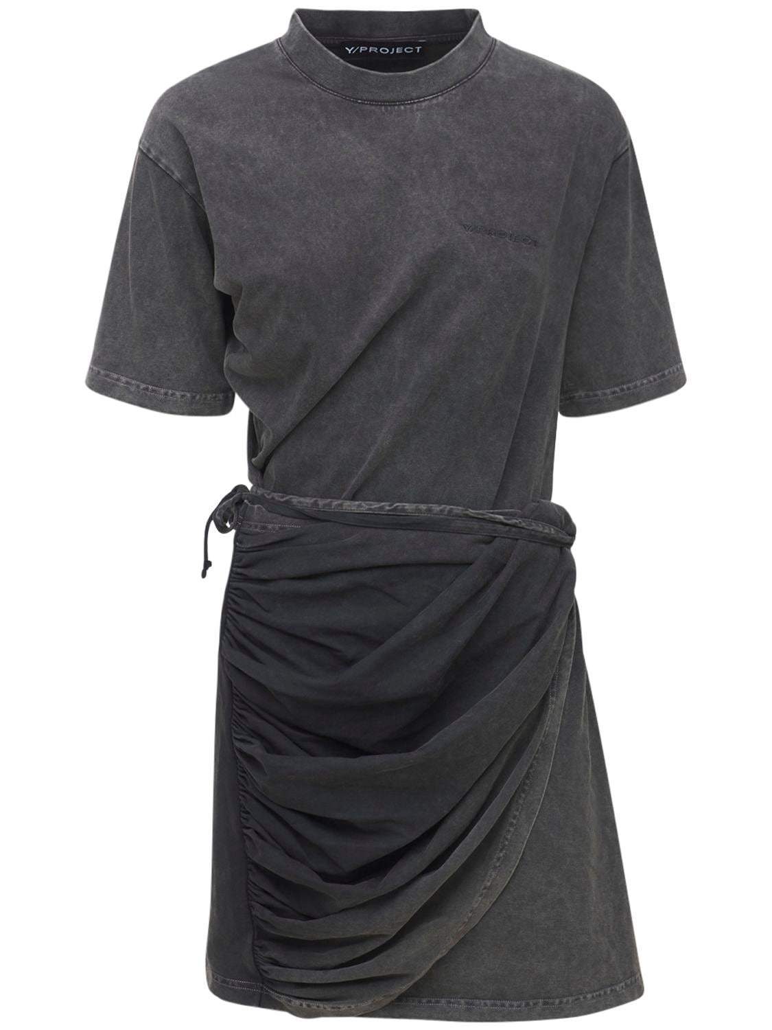 Mini-robe Torsadée En Jersey De Coton - Y PROJECT - Modalova