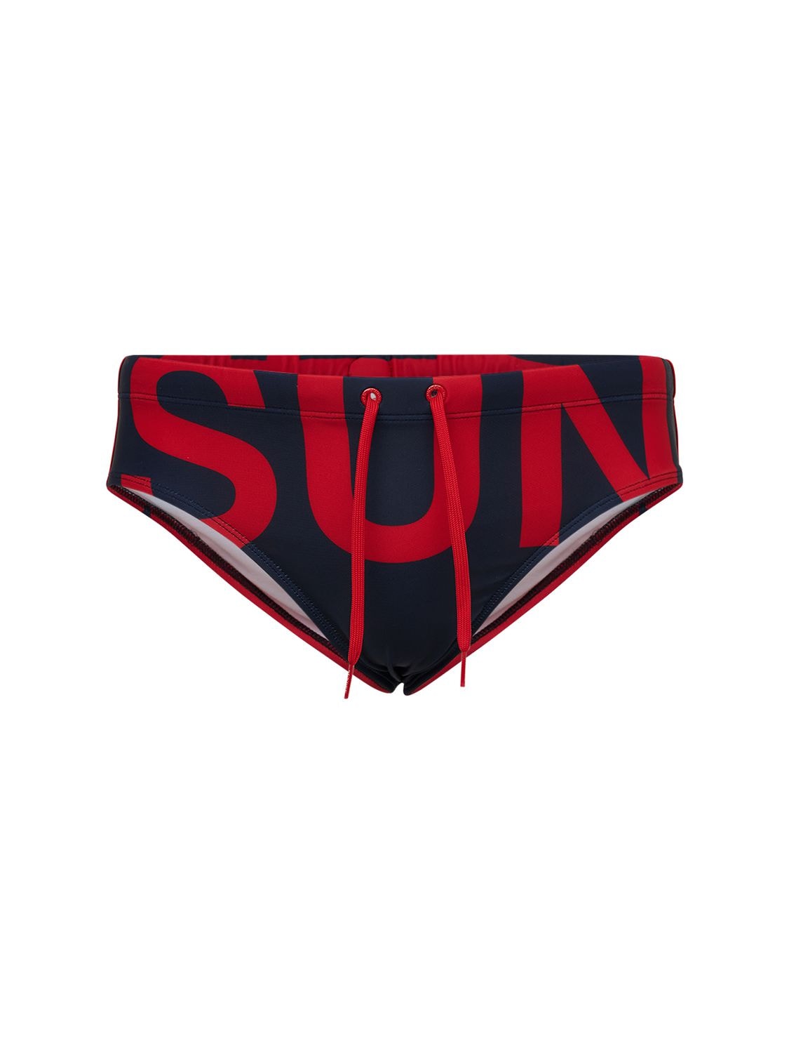 Slip De Bain En Nylon Imprimé Logo - SUNDEK - Modalova