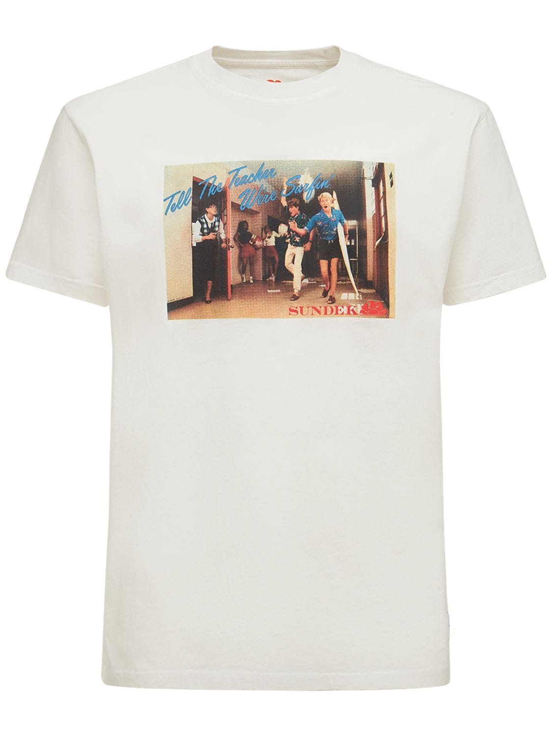 T-shirt En Jersey De Coton Imprimé Archive - SUNDEK - Modalova