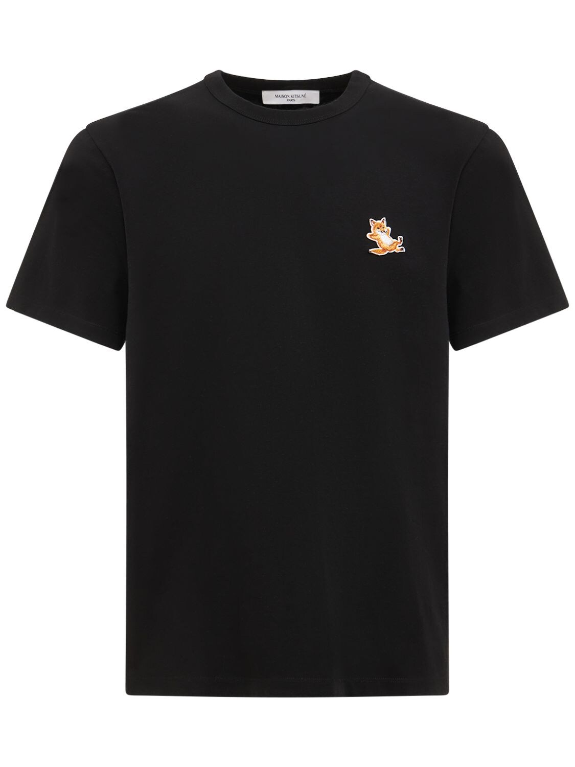 T-shirt En Jersey De Coton Avec Patch Chillax - MAISON KITSUNÉ - Modalova