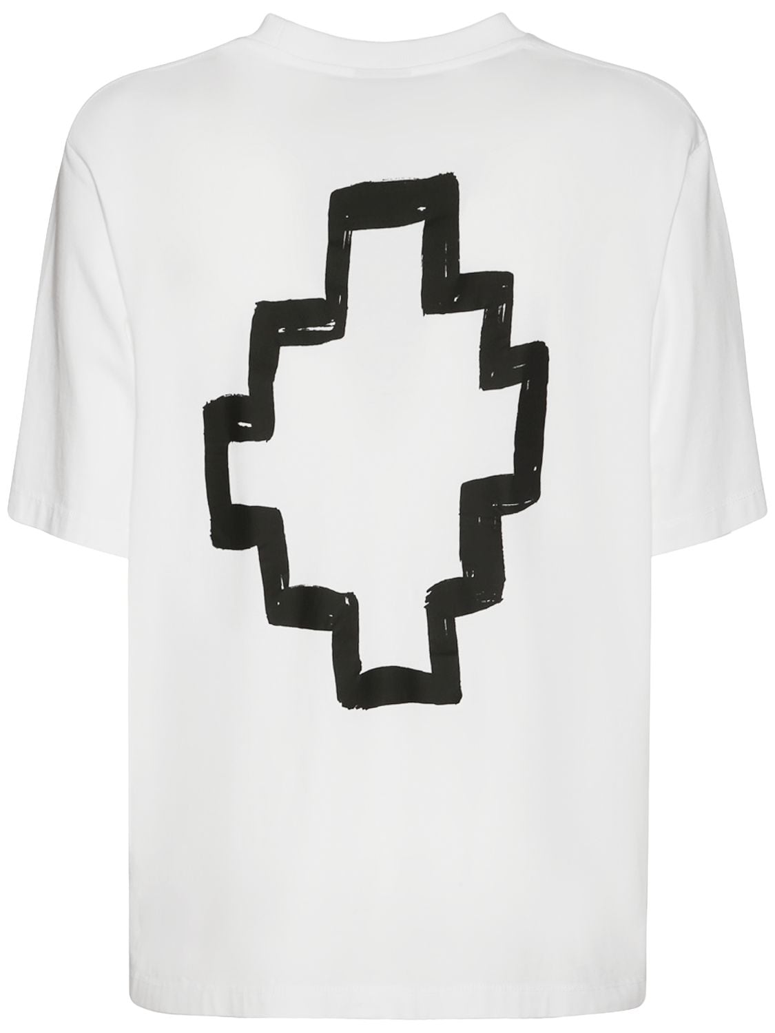T-shirt Oversize En Coton Imprimé Croix - MARCELO BURLON COUNTY OF MILAN - Modalova