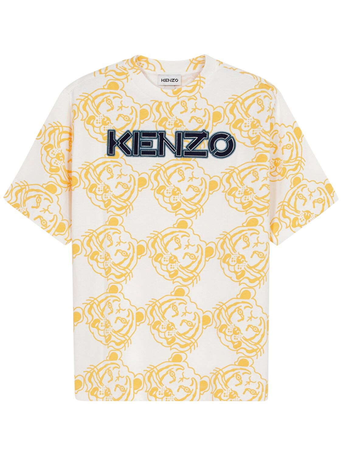 T-shirt En Coton Biologique Imprimé Logo - KENZO - Modalova